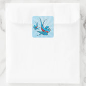 Rockabilly Tattoo Swallow Bird Stickers (Tasche)