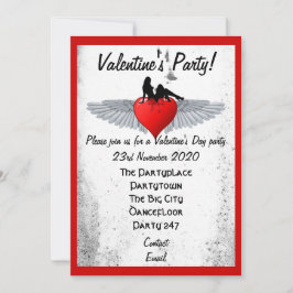 Rockabilly valentines Party Einladung
