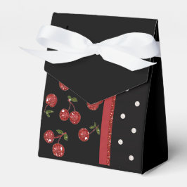 Rockabilly Very Cherry Cherries Black Gevor Box Geschenkschachtel