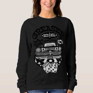 Rockabilly Vintag 50er Greaser Sock Hop Kostüm Ro Sweatshirt