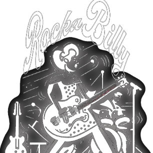 Rockabilly Vintag Guitar Sound T-Shirt