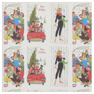 Rockabilly Vintage Weihnachtsstoff Stoff