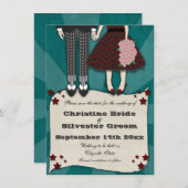 Rockabilly Wedding, 4.5x6.25 Save the Date (Vorne/Hinten)