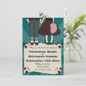 Rockabilly Wedding, 4.5x6.25 Save the Date (Stehend Vorderseite)