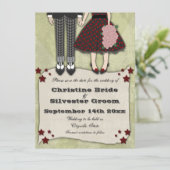 Rockabilly Wedding, 5.12x18.5 Save the Date (Stehend Vorderseite)