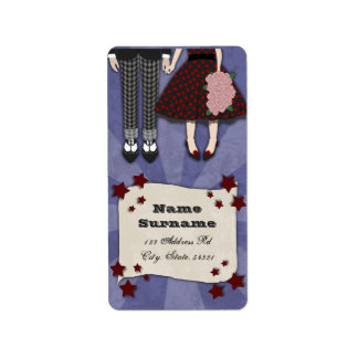 Rockabilly Wedding, Adressaufkleber