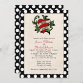 Rockabilly Wedding Einladung (Vorne/Hinten)