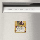 Rockabilly Wedding, Save the Date Magnet (In Situ (Geschirrspüler))