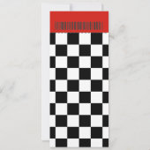 Rockabilly Wedding Ticket Einladung (Rückseite)