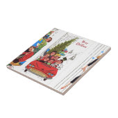 Rockabilly Weihnachten Fliese (Seite)