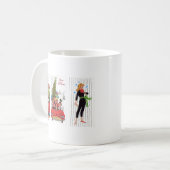 Rockabilly Weihnachten Kaffeetasse (Vorderseite Links)
