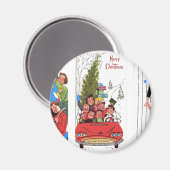 Rockabilly Weihnachten Magnet (Vorderseite/Rückseite)