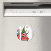 Rockabilly Weihnachten Magnet (In Situ (Geschirrspüler))