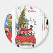 Rockabilly Weihnachten Magnet (Vorne)