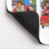 Rockabilly Weihnachten Mousepad (Ecke)