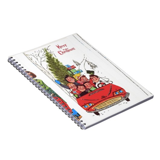 Rockabilly Weihnachten Notizblock (Rechte Seite)