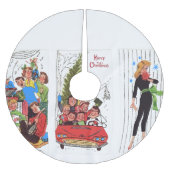 Rockabilly Weihnachtsbaumrock Polyester Weihnachtsbaumdecke (Vorderseite)