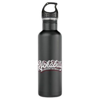 Rockabilly Wild Rock'n'Roll - Typo - neg Edelstahlflasche