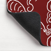 ROCKABILLY YELL (CRIMSON) MOUSEPAD (Ecke)