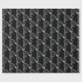 ROCKABILLY YELL (SCHWARZ) GESCHENKPAPIER (Flach)