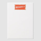 RockaBilly zerrissene weiße Perlamenpapiere Pergament Einladungen (Vorderseite)