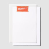 RockaBilly zerrissene weiße Perlamenpapiere Pergament Einladungen (Versetzt)