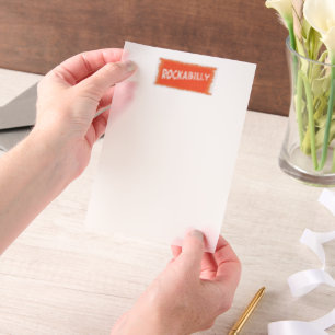 RockaBilly zerrissene weiße Perlamenpapiere Pergament Einladungen