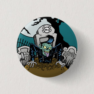 Rockabilly Zombie Ness Button