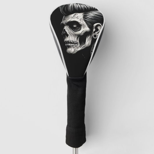 Rockabilly Zombie Vibes Golf Headcover (Vorderseite)