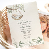 Rockabye Baby Greenery Kinderdusche Einladung