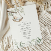 Rockabye Baby Greenery Kinderdusche Einladung