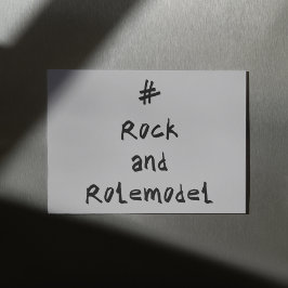 #RockandRolemodel - Black Karte