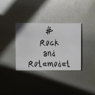 #RockandRolemodel - Black Karte
