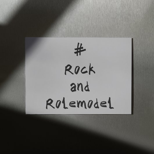 #RockandRolemodel - Black Karte