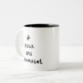#RockandRolemodel - Black Zweifarbige Tasse (Vorderseite Links)