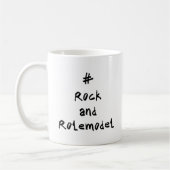 #RockandRolemodel - Black Zweifarbige Tasse (Links)