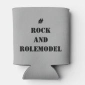 #RockandRolemodel - Schwarz editierbar. Dosenkühler (Rückseite)