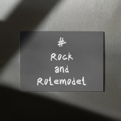 #RockandRolemodel - Weiß. Karte