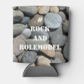 #RockandRolemodel - White on Rocks editierbar. Dosenkühler (Vorderseite)