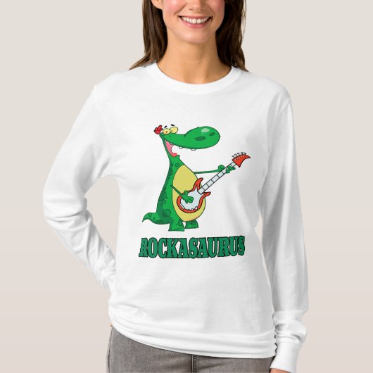 Rockasaurus Rock'n'Roll dino dinosaur.ai T-Shirt (Vorderseite)