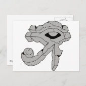 Rockauge Postkarte (Vorne/Hinten)