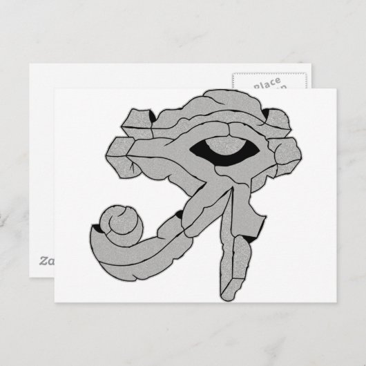 Rockauge Postkarte (Vorne/Hinten)