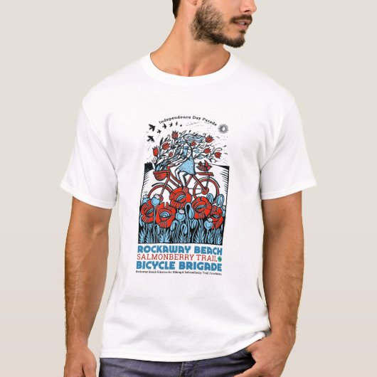 Rockaway Beach Bike Brigade T - Shirt (Vorderseite)