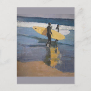 Rockaway Beach entspannte Surfer NYC Postkarte