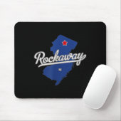 Rockaway New Jersey Nj Map Mousepad (Mit Mouse)