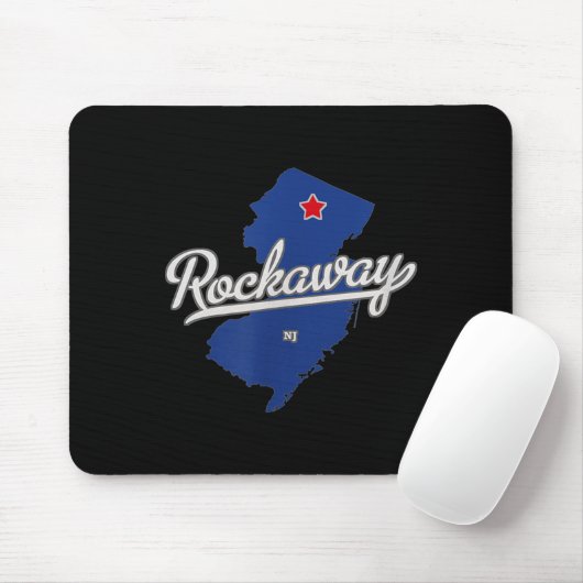 Rockaway New Jersey Nj Map  Mousepad (Mit Mouse)