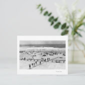 Rockaway, Oregon Beach Szene und Baden Postkarte (Stehend Vorderseite)