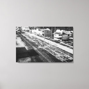 Rockaway, Oregon Beach und Main Street Fotograf Leinwanddruck