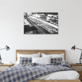 Rockaway, Oregon Beach und Main Street Fotograf Leinwanddruck (Insitu (Schlafzimmer))