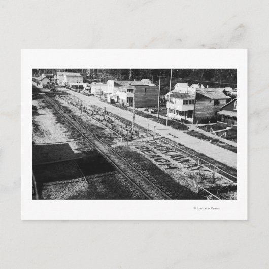 Rockaway, Oregon Beach und Main Street Fotograf Postkarte (Vorderseite)